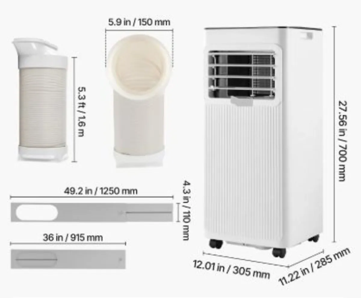 Portable Air Conditioner,7000 BTU 2kW 3-in-1 Stand - Image 3