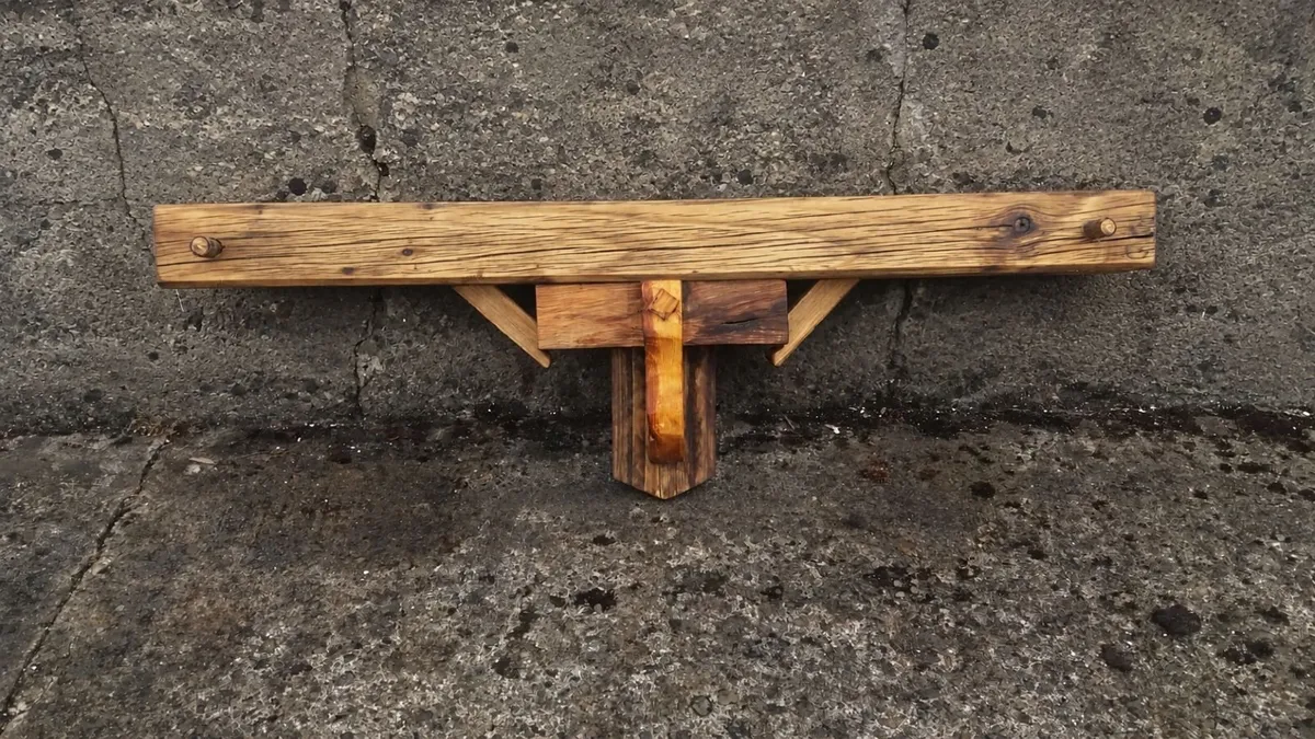 NEW Rustic Country Stove Mantle / Shelf - Image 1