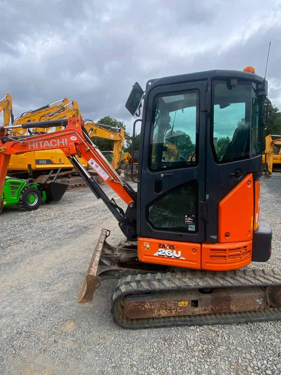 Hitachi ZX26U-5A Mini Excavator – 2019 - Image 3