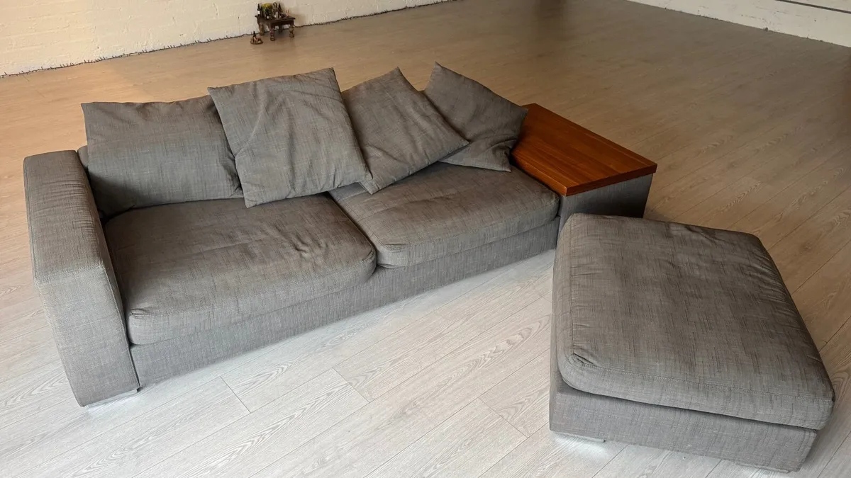 Sofa - BoConcept 3-Seater Sofa with Ottoman & Side - Image 1