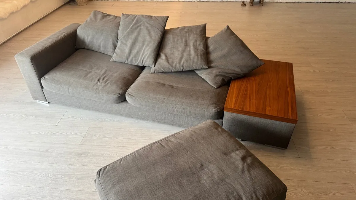 Sofa - BoConcept 3-Seater Sofa with Ottoman & Side - Image 3