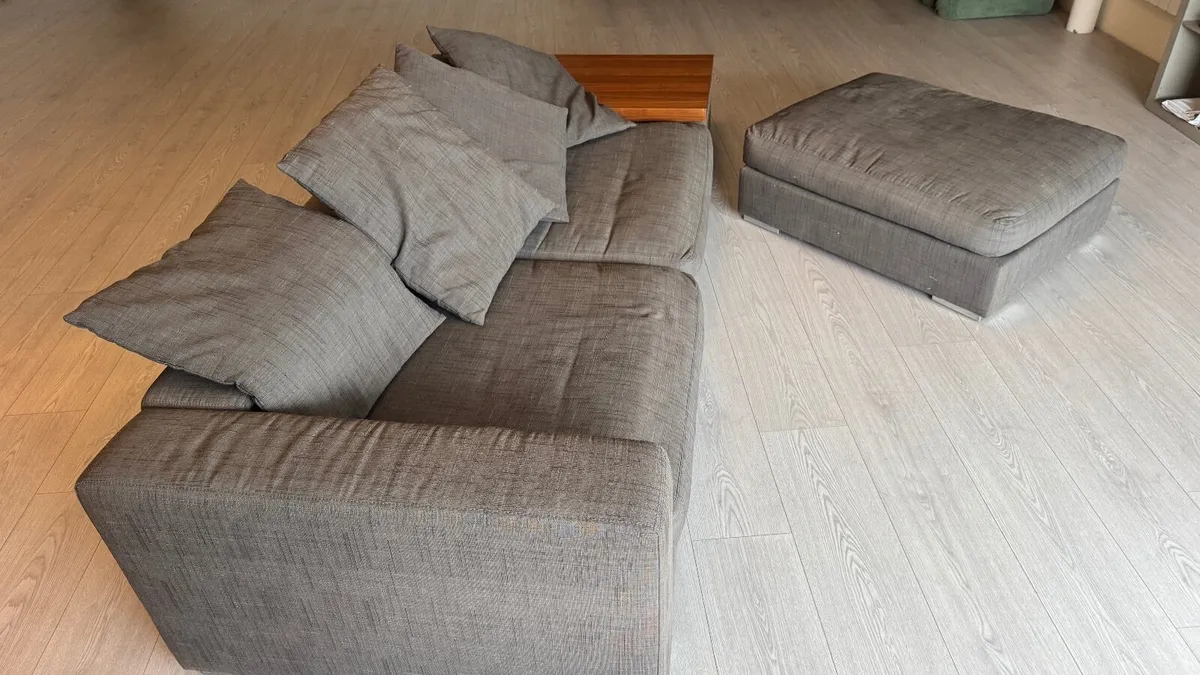 Sofa - BoConcept 3-Seater Sofa with Ottoman & Side - Image 4