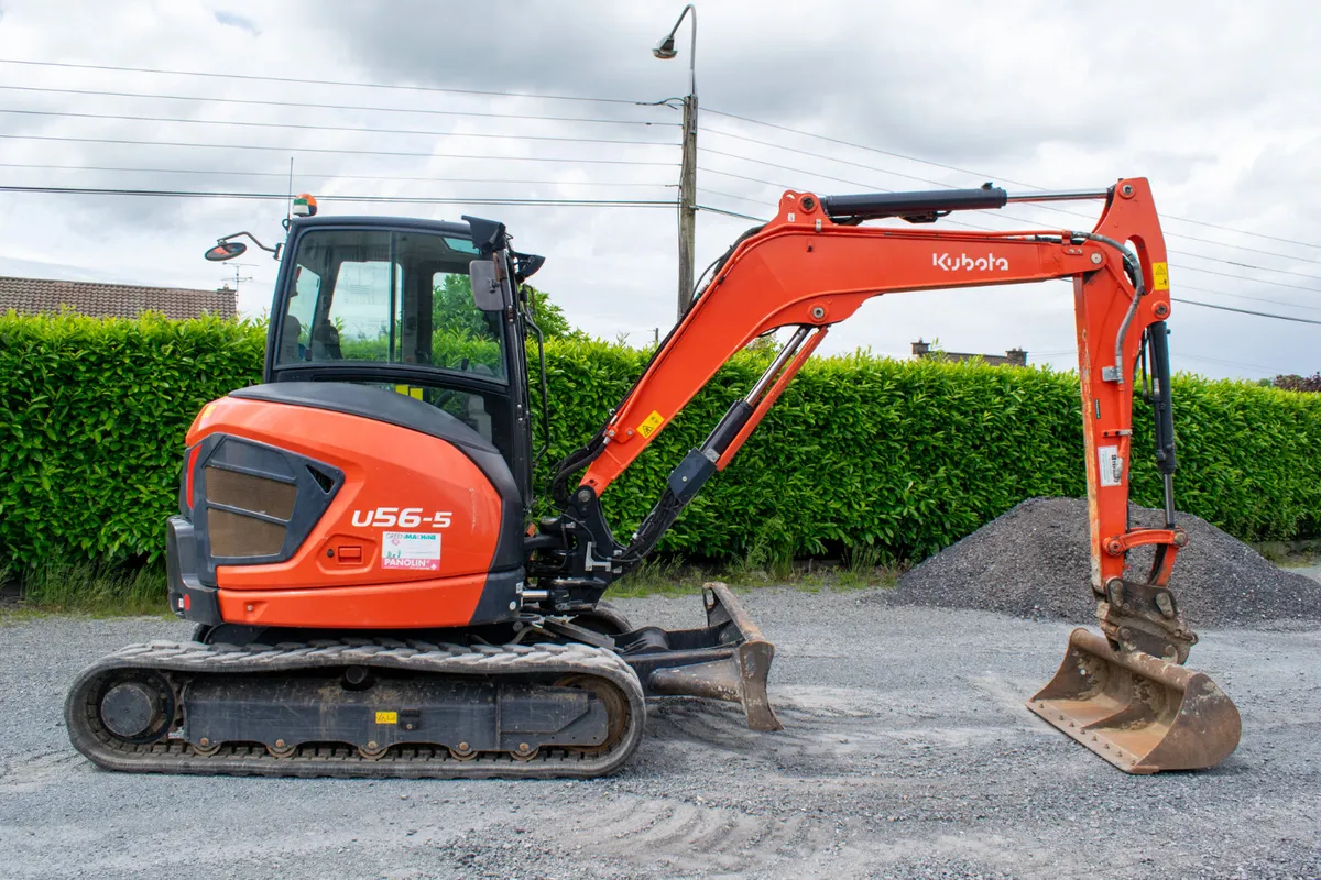 2022 Kubota U56-5 Mini Digger - Image 1