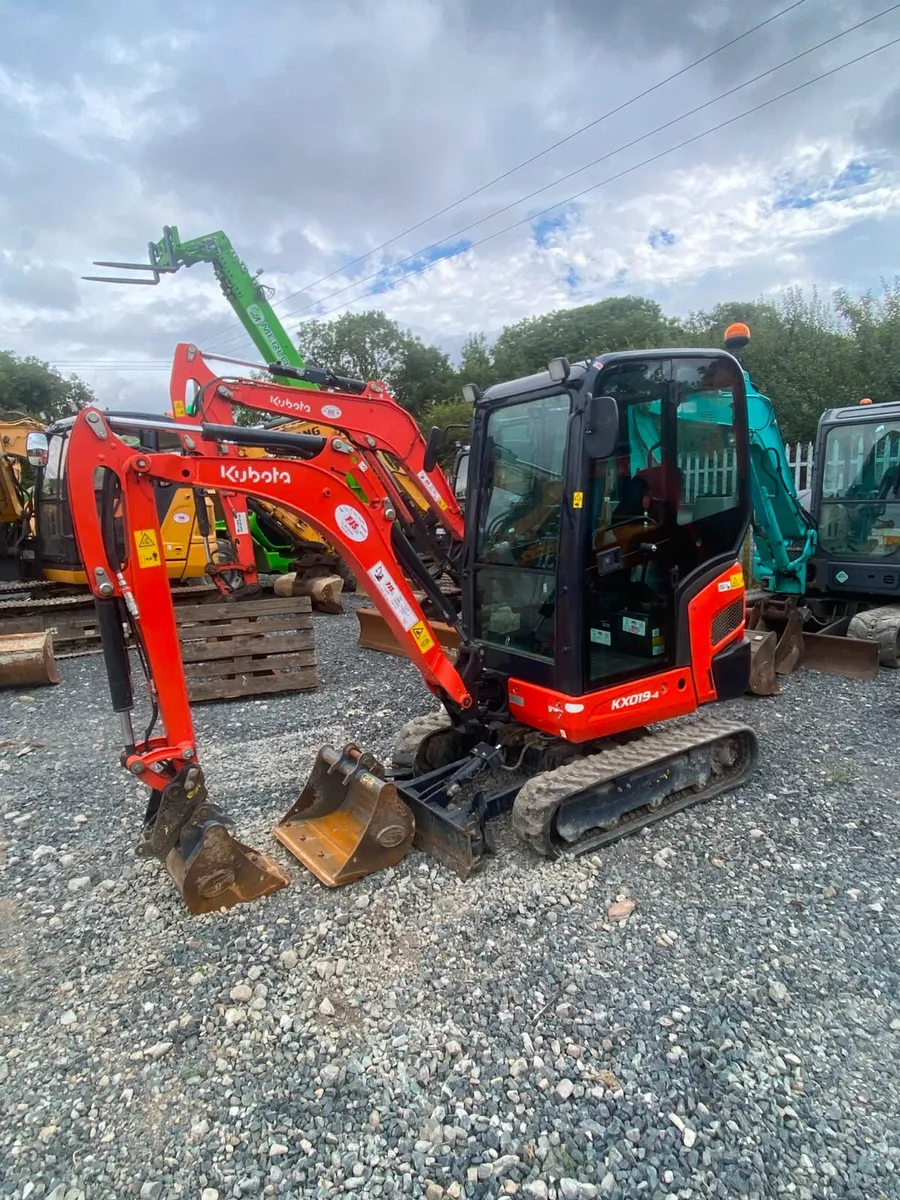 Kubota KX019-4 Mini Excavator – 2024 €28,000 + VAT - Image 1