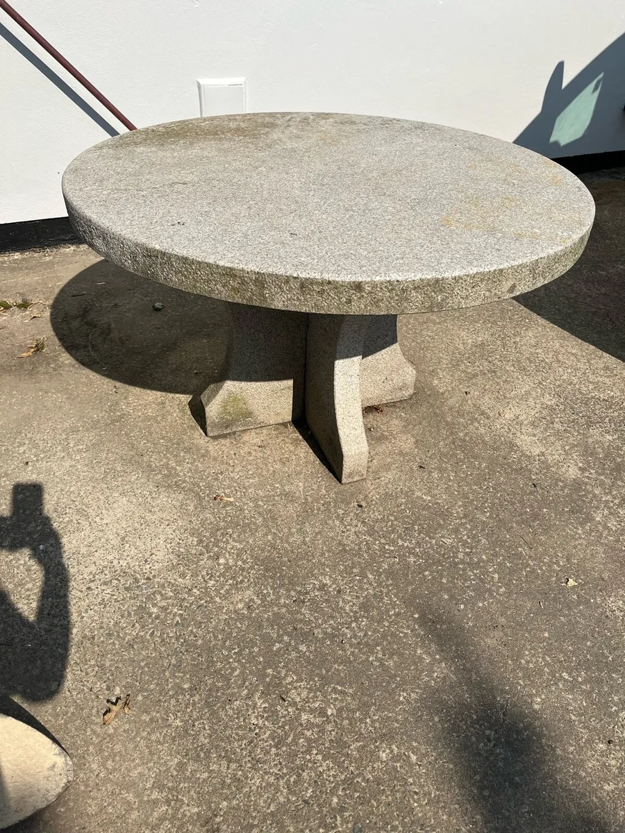 Granite garden table - Image 1