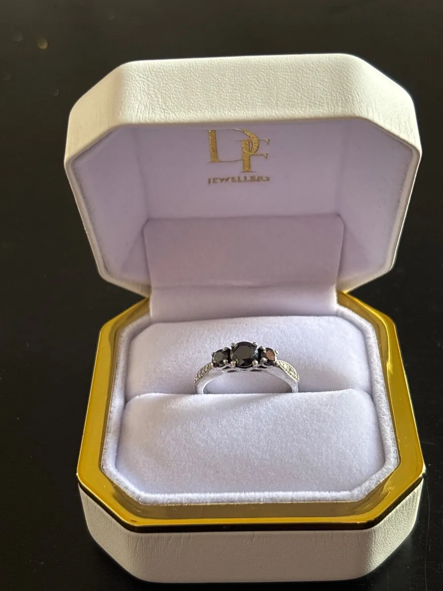Black Diamond Trilogy Ring - Image 2