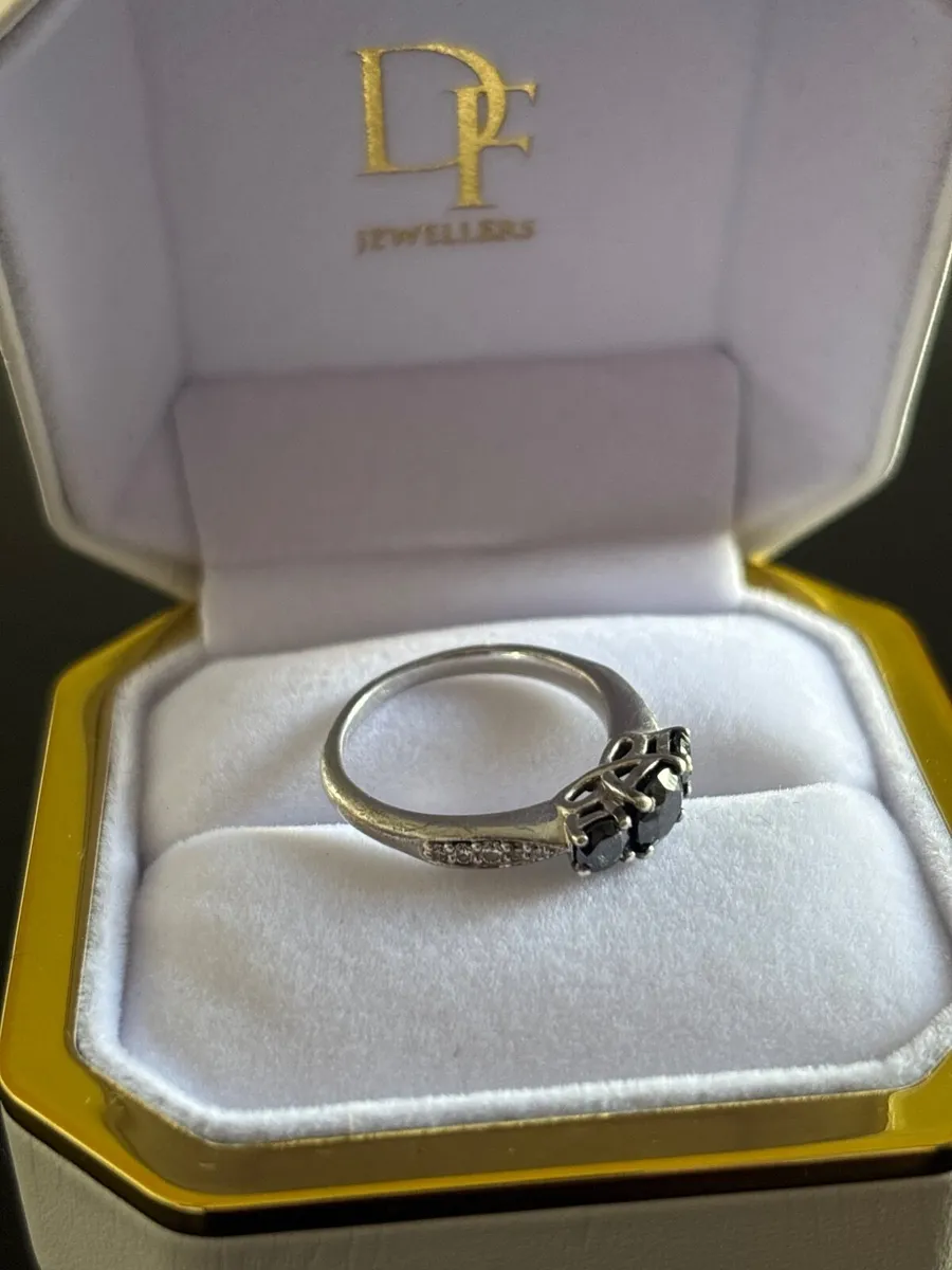 Black Diamond Trilogy Ring - Image 3