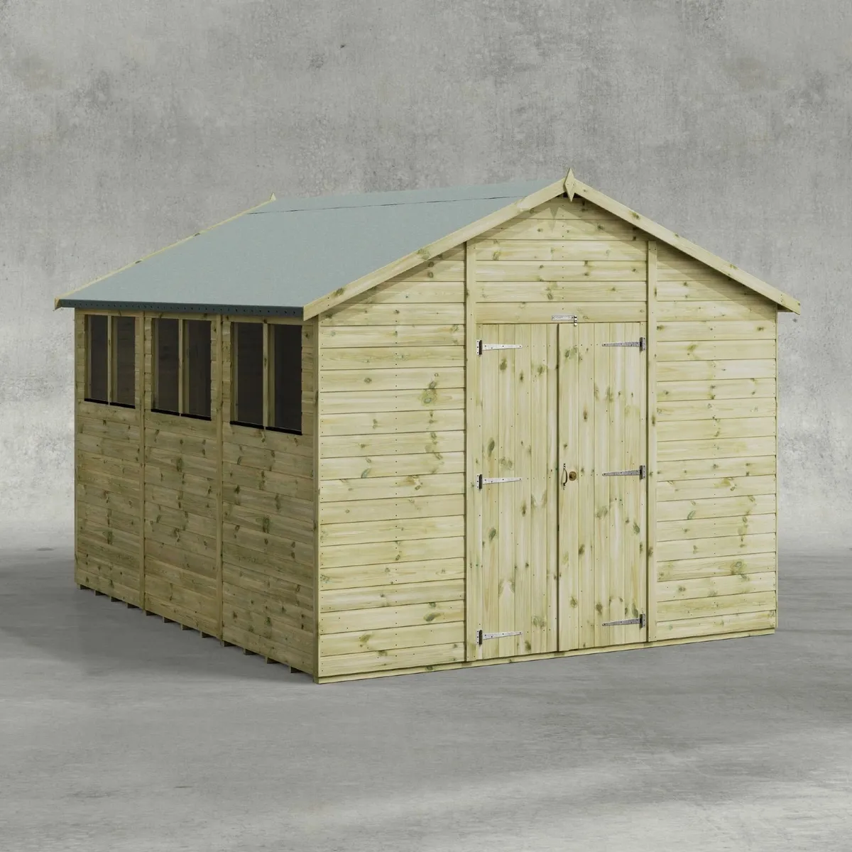 🌟 12×10 COOLA PREMIUM TIMBER APEX GARDEN SHED - Image 3