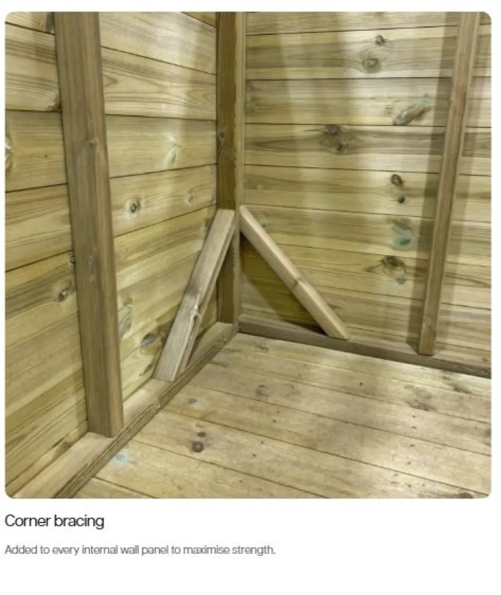 🌟 8×6 COOLA PREMIUM PRESSURE-TREATED TIMBER APEX - Image 4