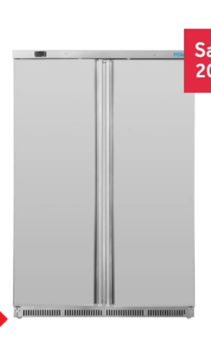 Double door catering fridge - Image 1