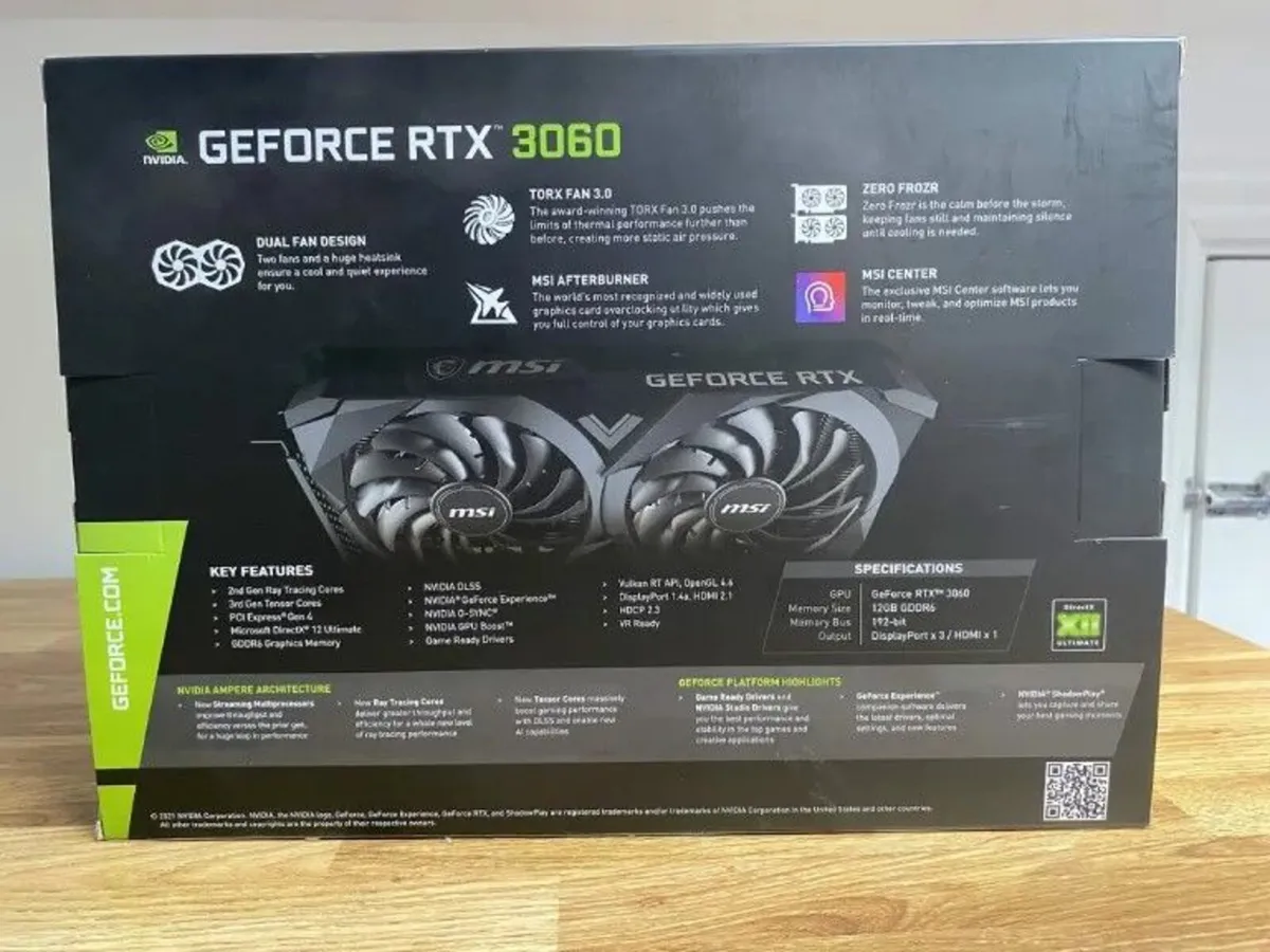 RTX 3060 VENTUS 2X 12G OC Gaming Graphics Card - Image 2