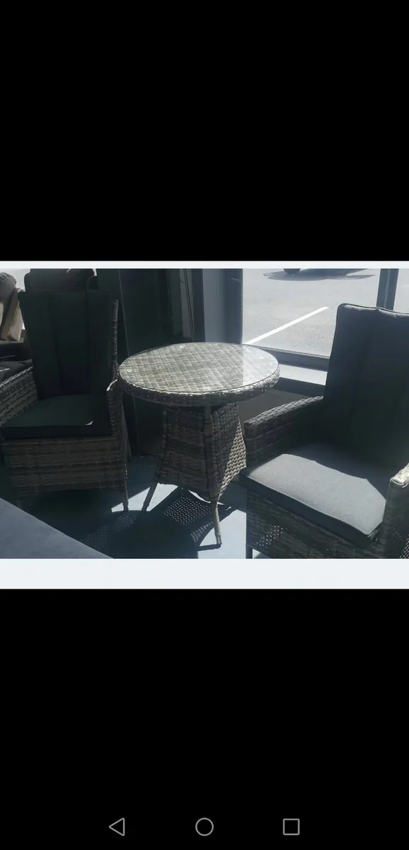 **CLEARANCE** Demo Rattan Bistro Set - Image 1