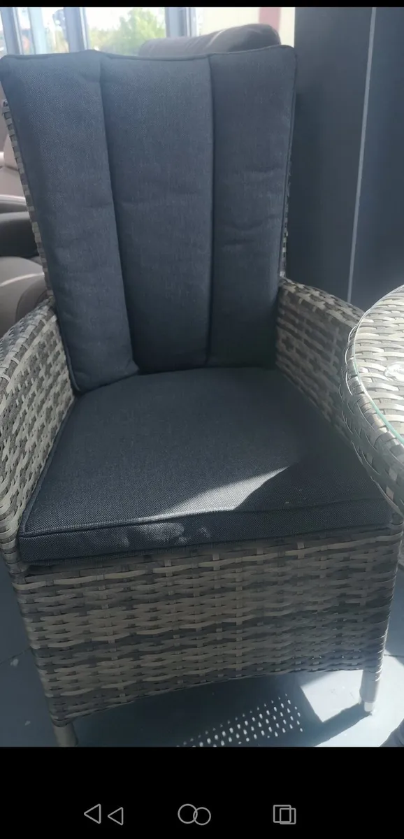 **CLEARANCE** Demo Rattan Bistro Set - Image 4