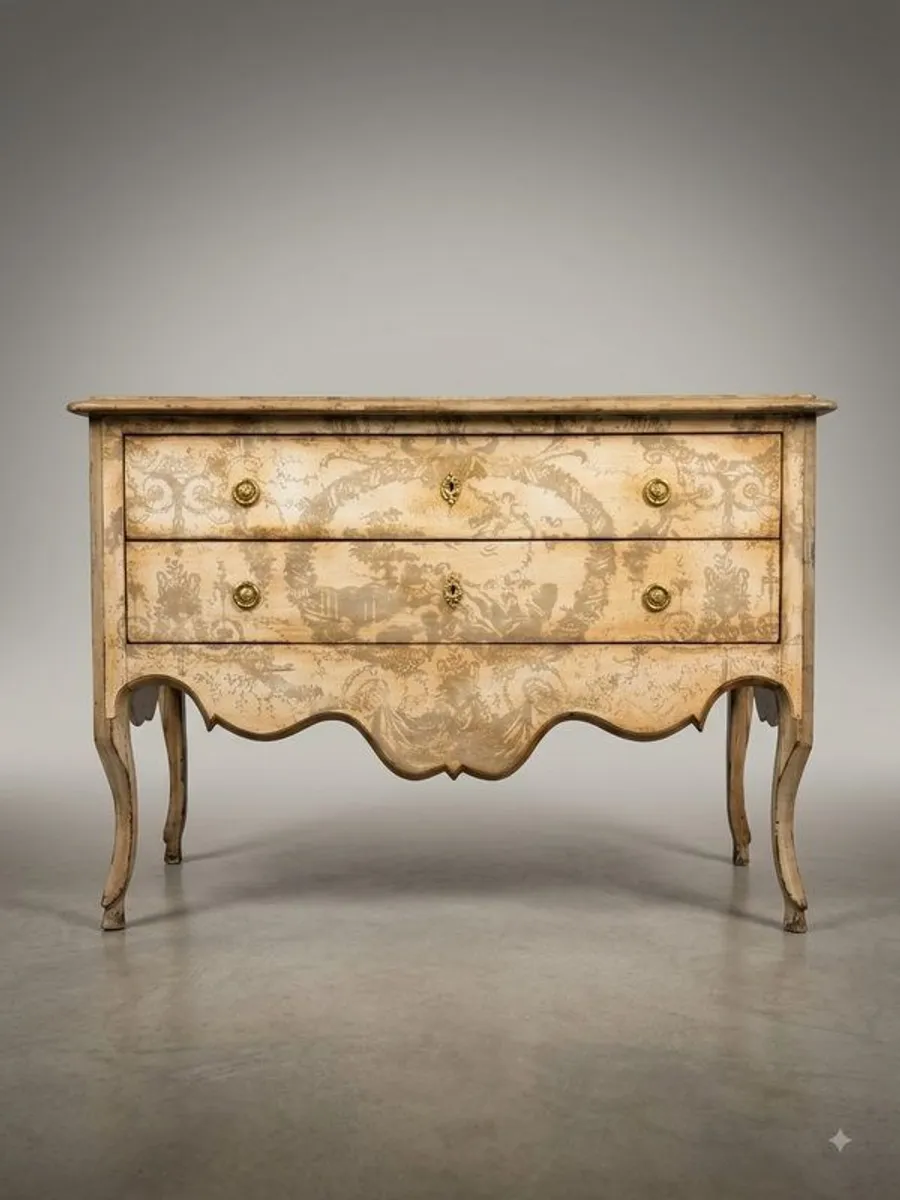 Vintage Genoese Style Painted Chest of Drawers - Image 1