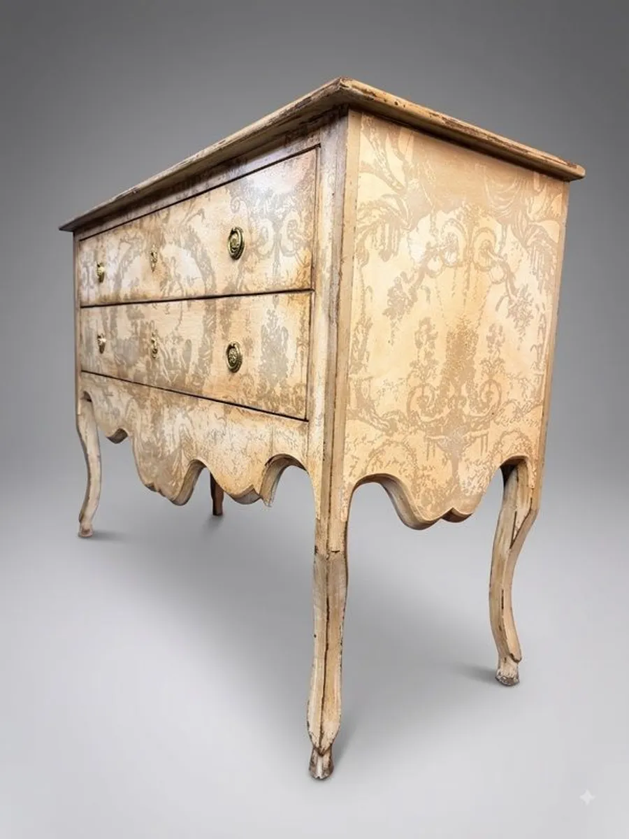 Vintage Genoese Style Painted Chest of Drawers - Image 4