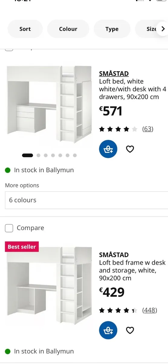 IKEA Loft desk bed - Image 1