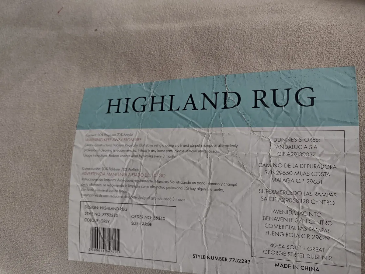 Large shaggy highland rug - Image 3