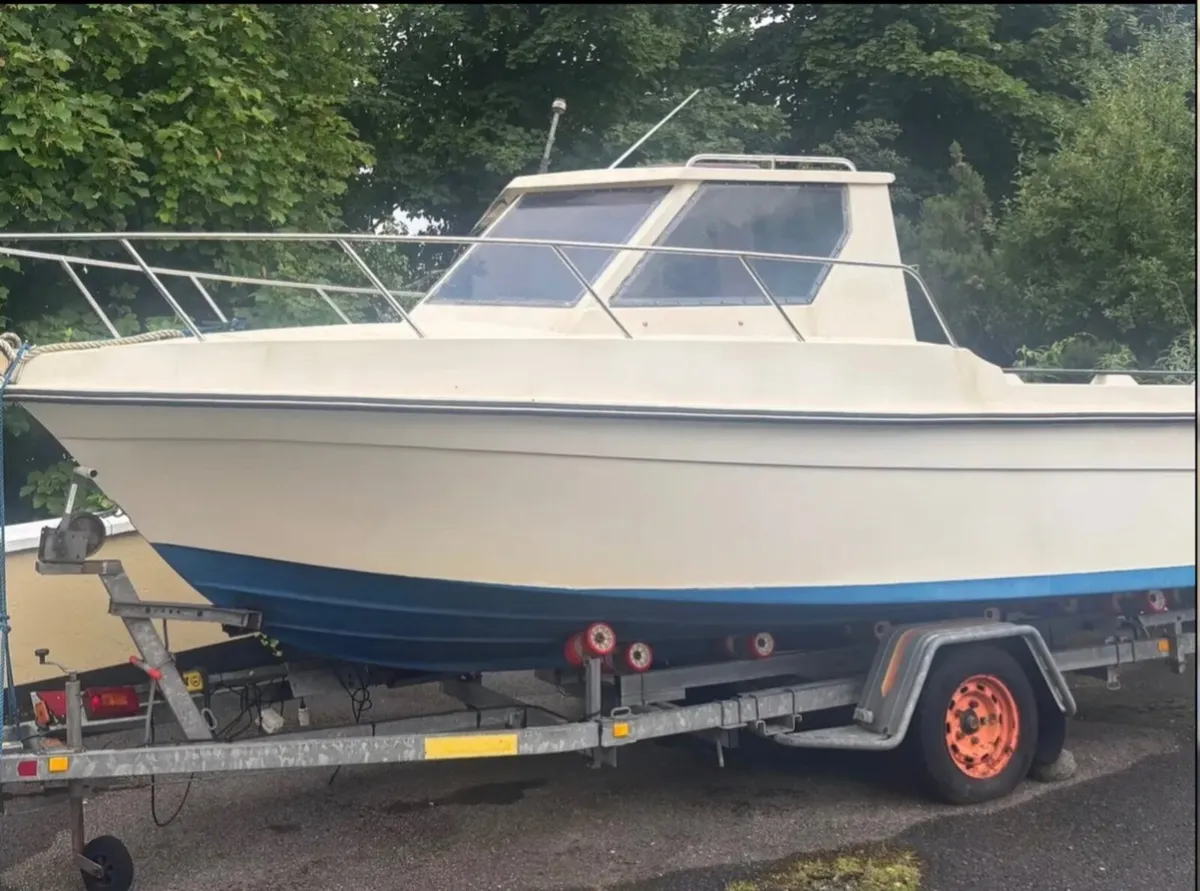 Boat engine and trailer - Image 3