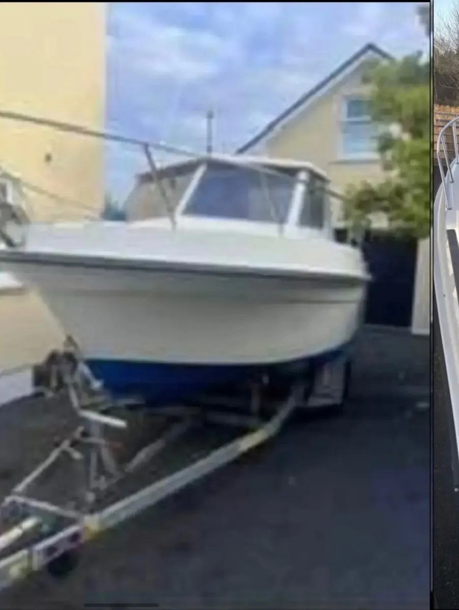 Boat engine and trailer - Image 1
