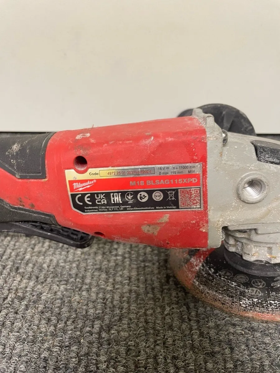 Milwaukee Angel Grinder Baretool M18 BLSAG 115XPD - Image 2
