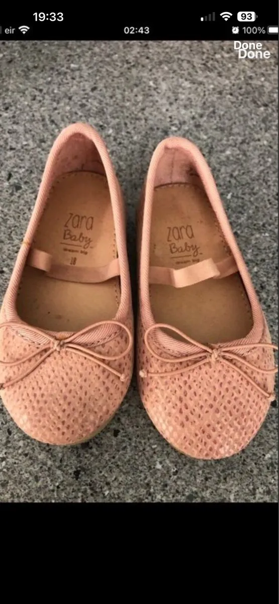 Baby girls Zara shoes size 18 €10 - Image 1
