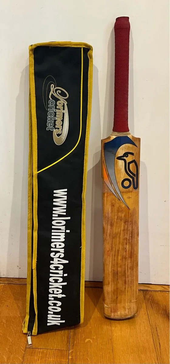 Vintage Kookaburra Cricket Bat plus Cover - Image 1