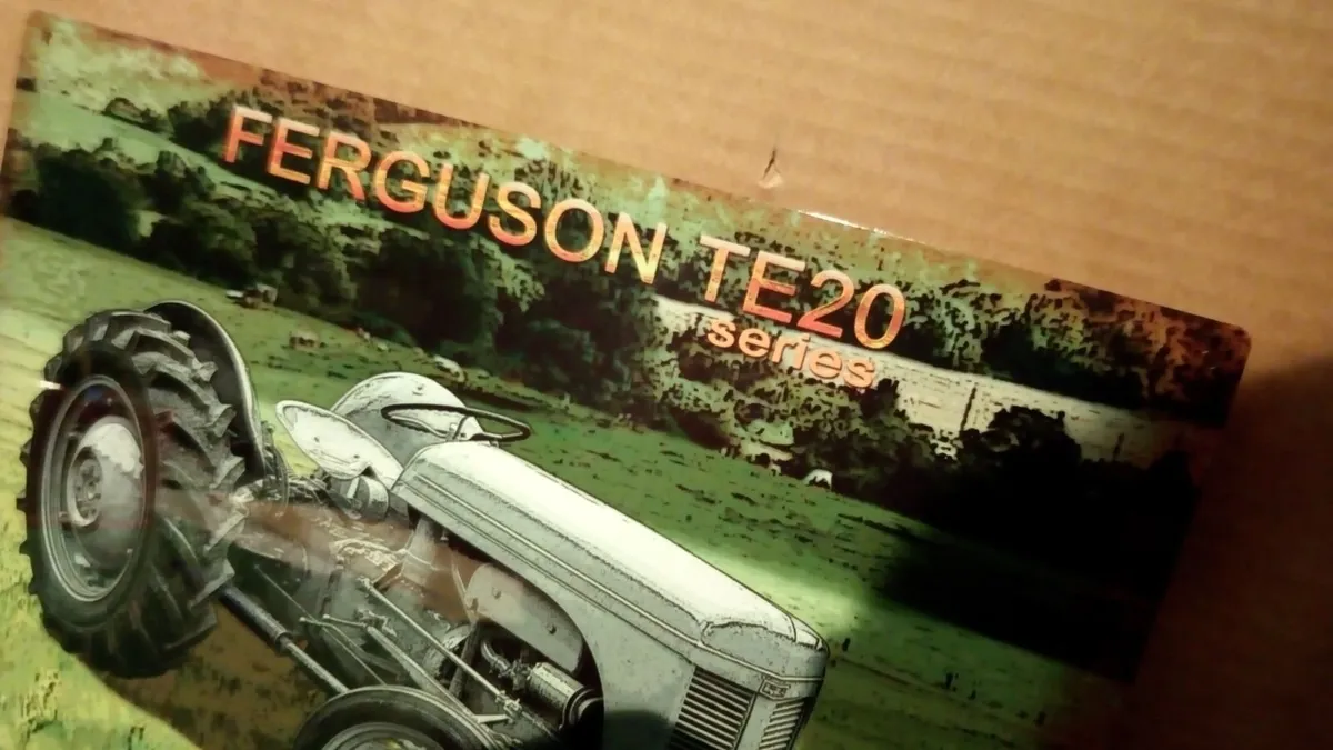 Ferguson TE 20 tin sign Grey Fergie metal sign - Image 2