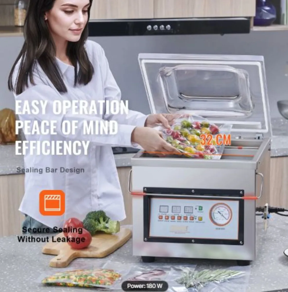 Chamber Vacuum Sealer, 320W Sealing Power, Vacuum - Image 2