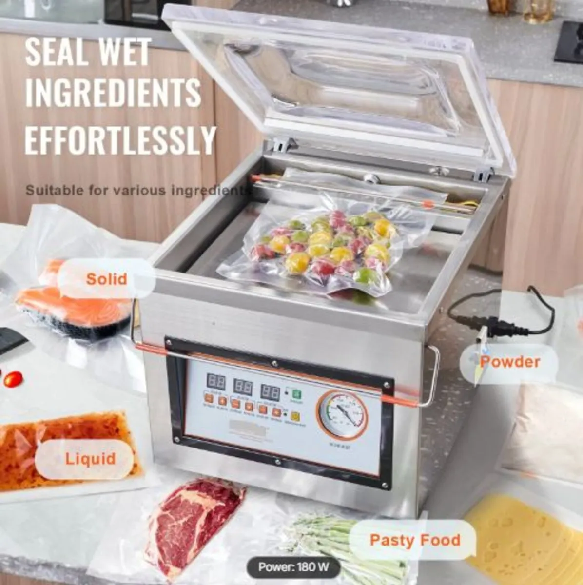 Chamber Vacuum Sealer, 320W Sealing Power, Vacuum - Image 3