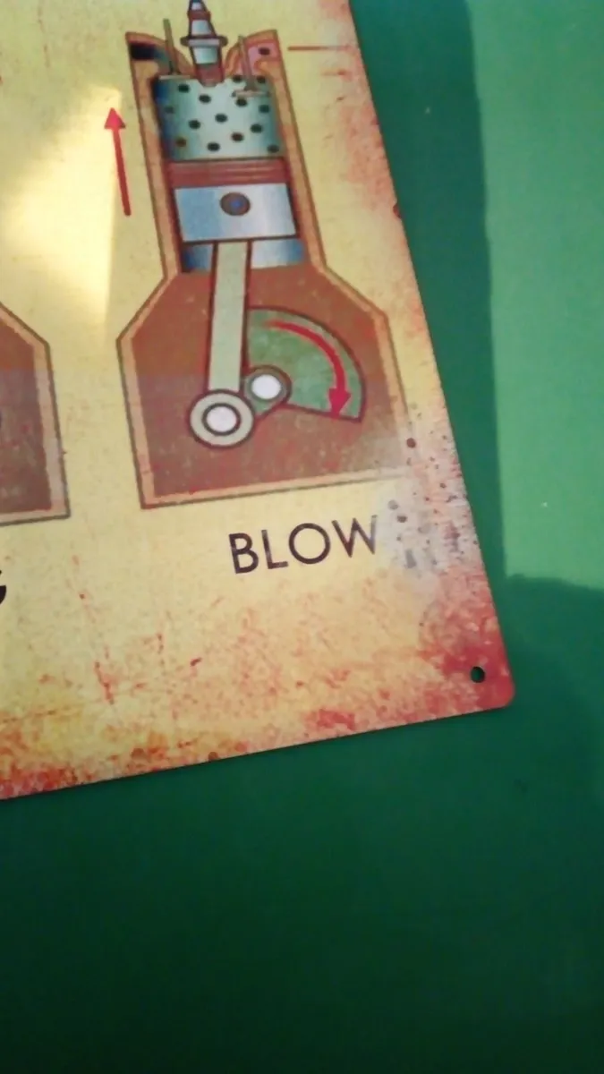 Petrol head classic car tin sign - Image 3