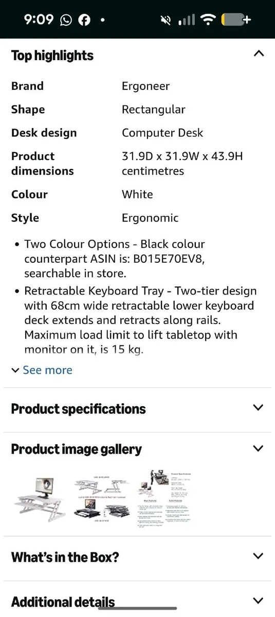 ERGONEER STANDING DESK CONVERTER - Image 2
