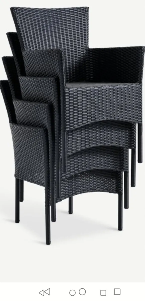 Brand New Stackable Chairs x 4 - Image 2