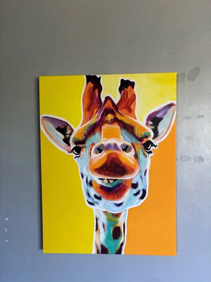 Large Canvas Giraffe No.3”Sunflower”AliciaVanNovoy