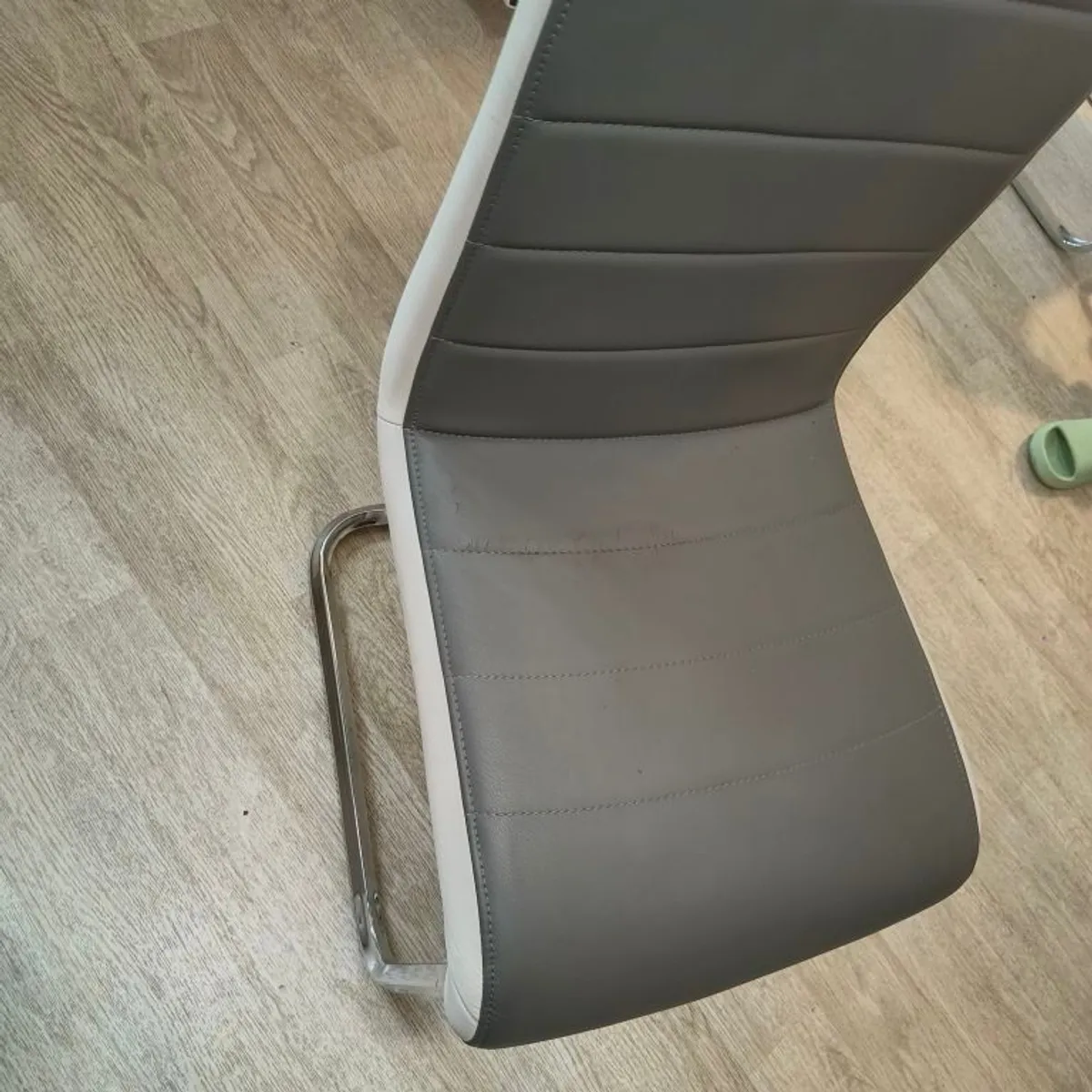 Dining Chairs  Faux Leather with covers - Image 1