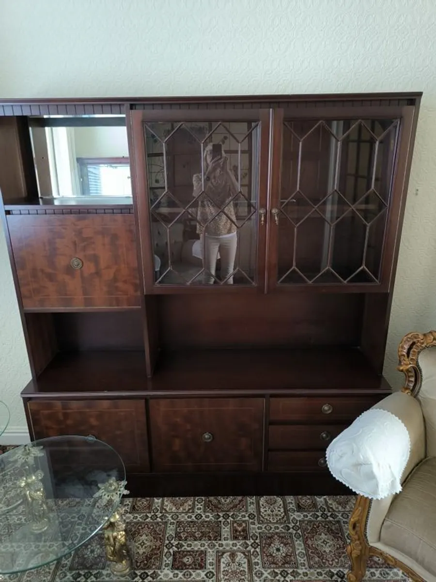 Vintage Mahogany Wall Unit - Image 1