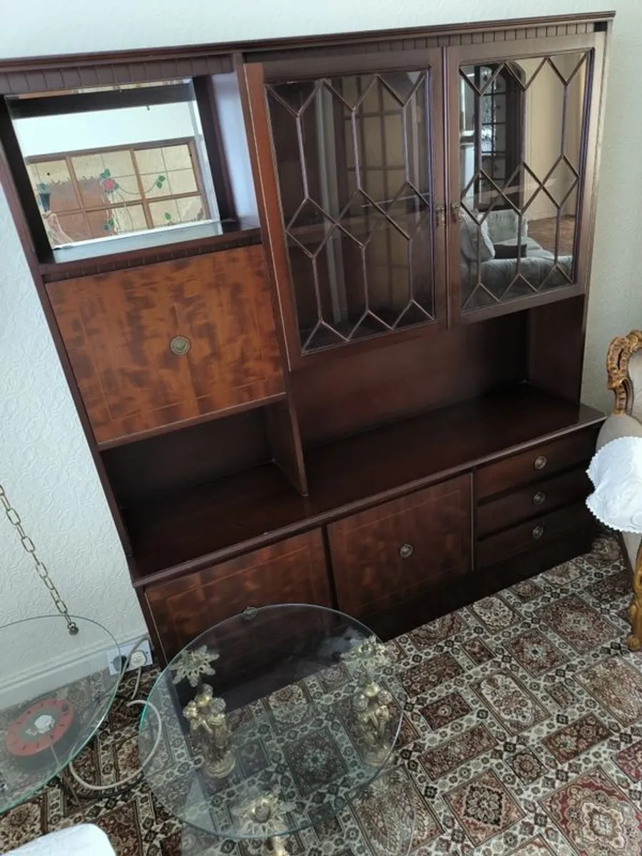 Vintage Mahogany Wall Unit - Image 2
