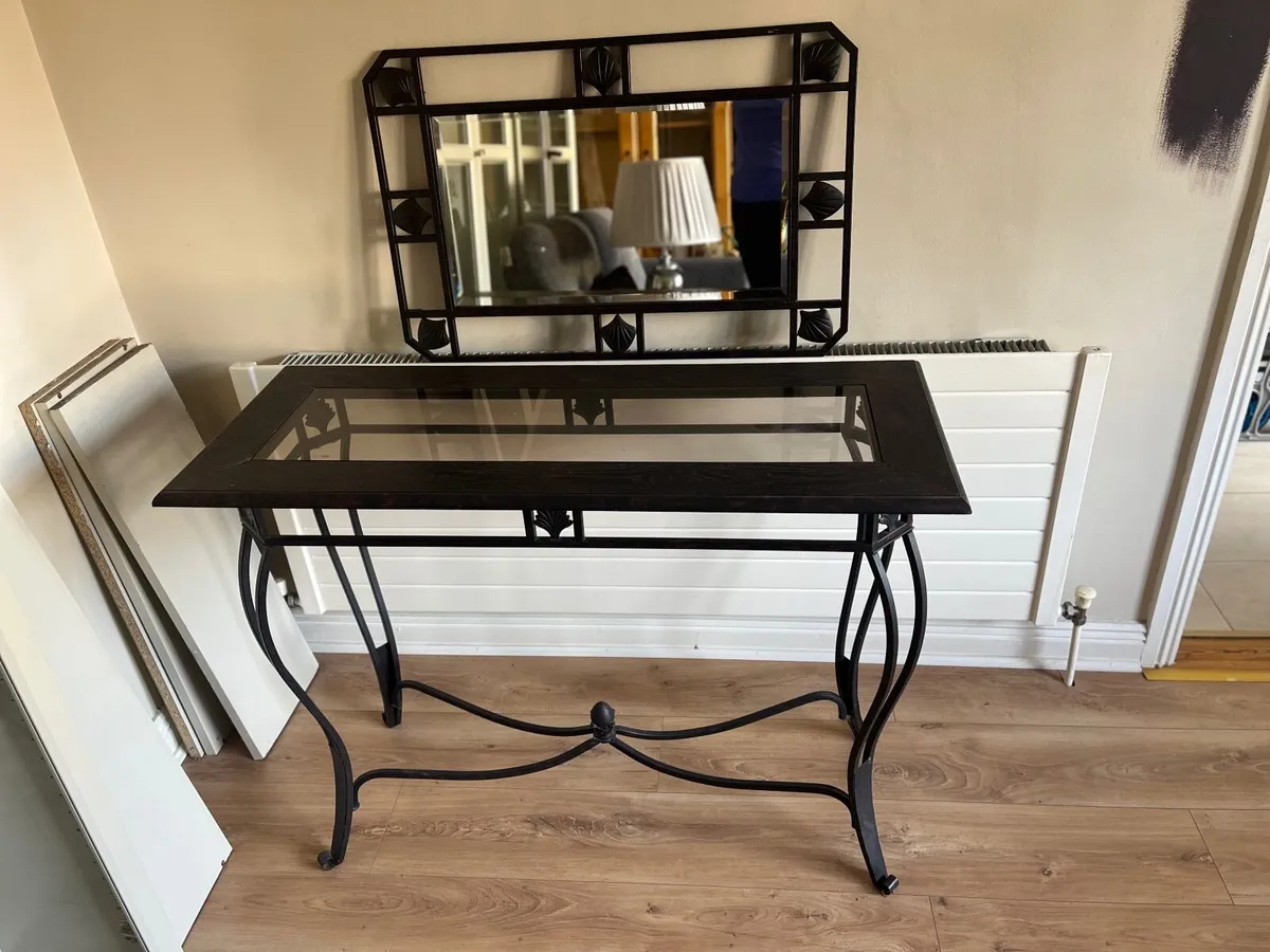 Console Table and Mirror - Image 3