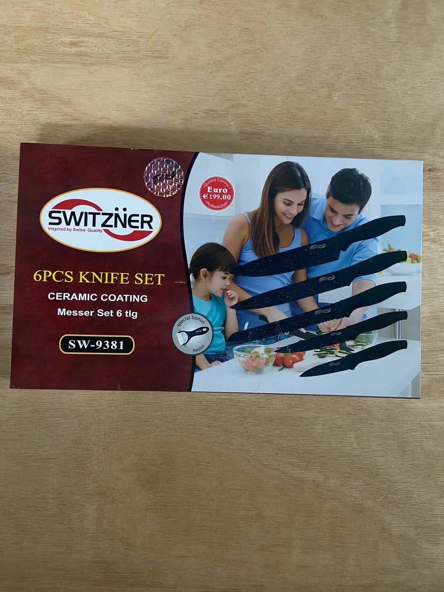 SWITZNER 6Pcs Kitchen Knife Set (Ceramic Coated) - Image 3