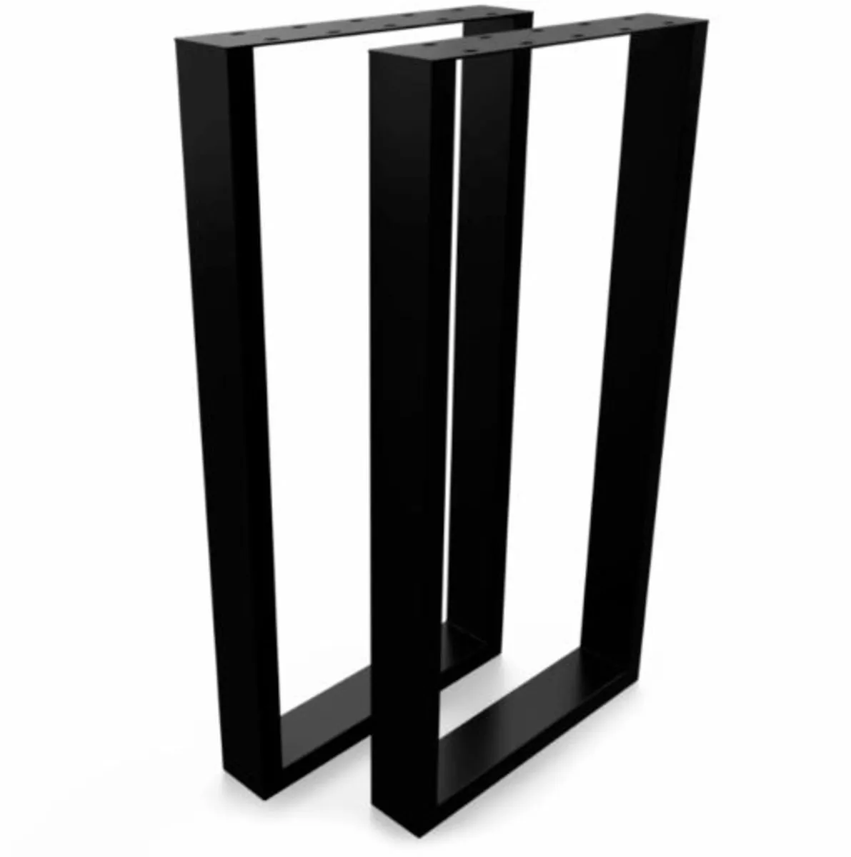 Metal Table Legs Rectangle Loft Style 50×100 set 2 - Image 2