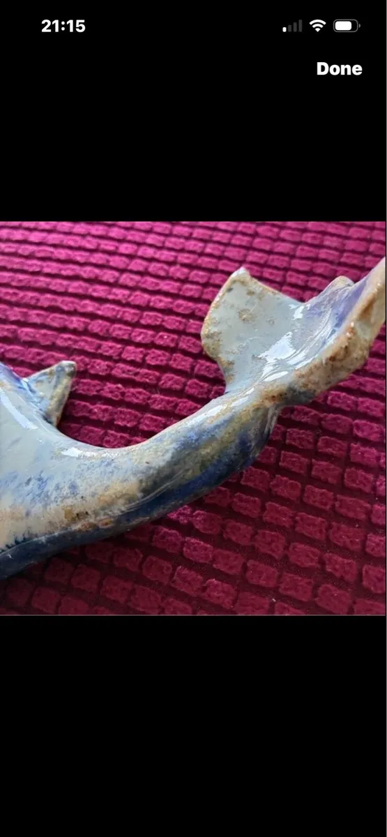 Handmade Whale Ceramic Wall decoration - Image 2