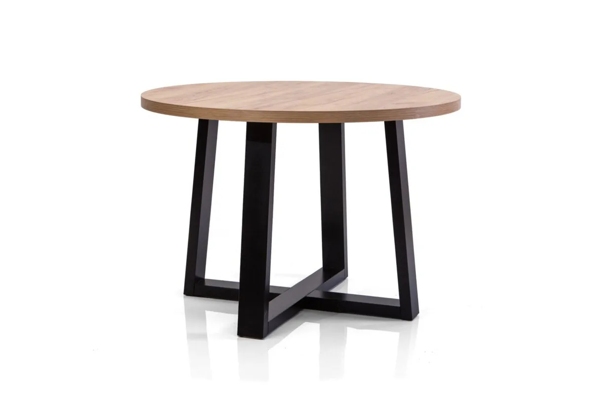 FLEXI 170 Extendable Round Dining Table Laminated - Image 4