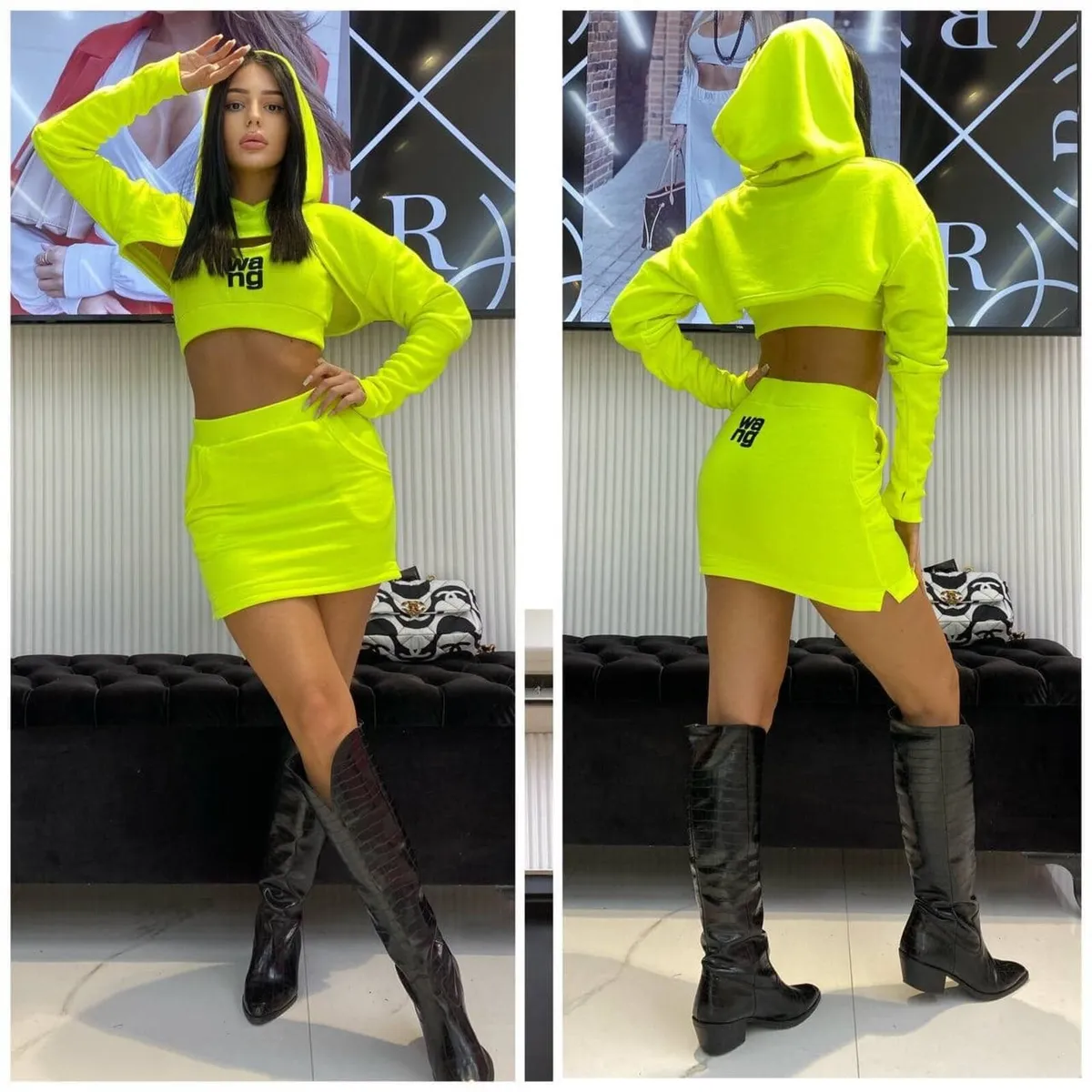 A three-pieces Wang Neon set with a skirt - Image 2