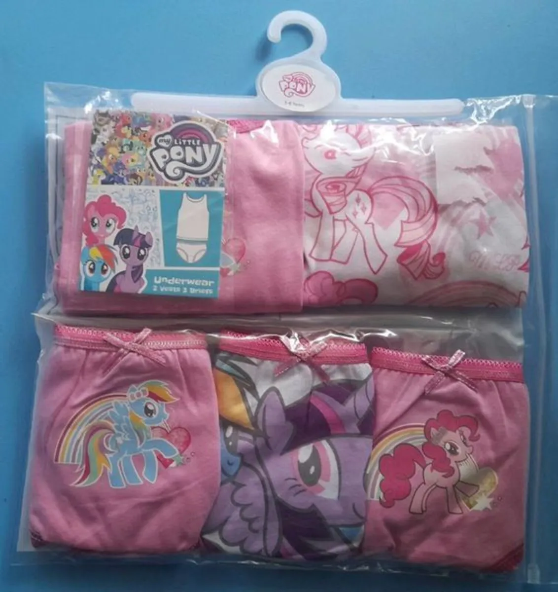 New: My Little Pony underwear set age 3 - 4