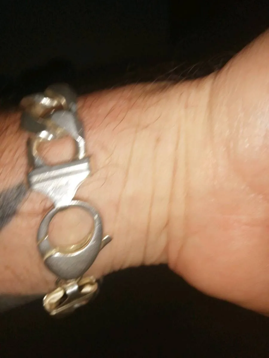 Man's silver bracelet - Image 3