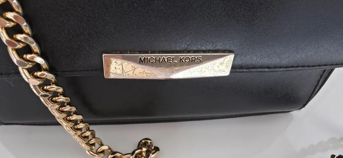 Michael Kors black bag gold hardware - Image 3