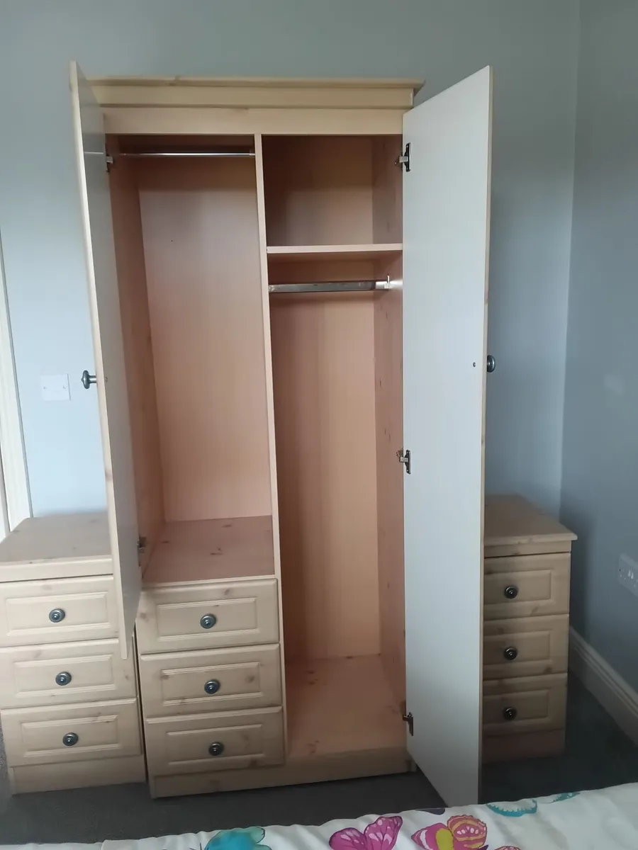 Wardrobe and bedside lockers - Image 1