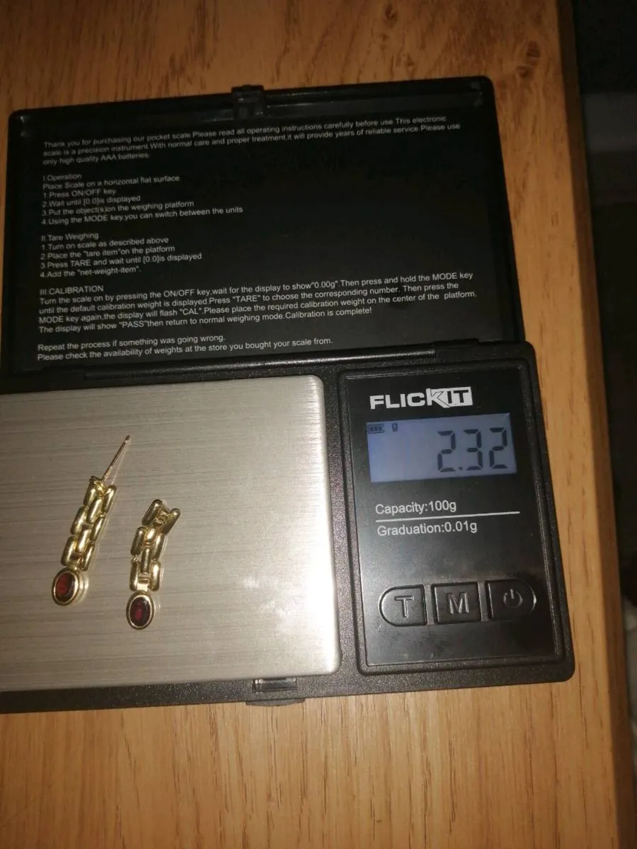 Gold earrings