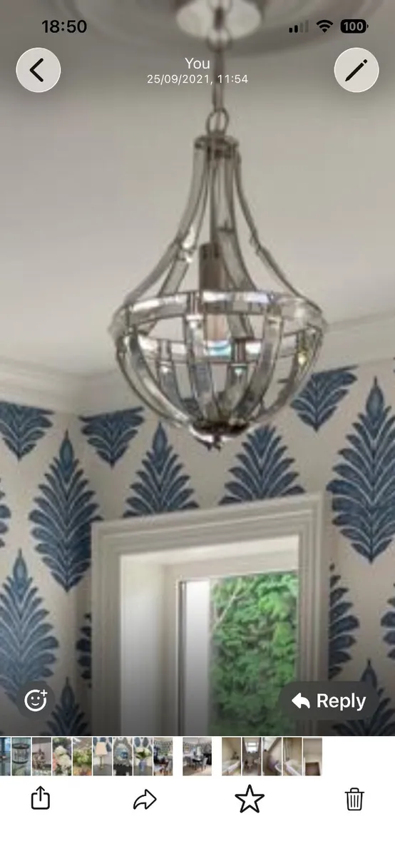 Chrome Globe Pendant Light - Image 1