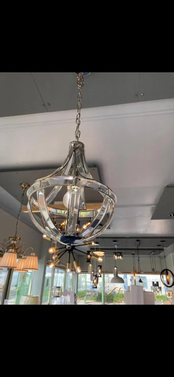 Chrome Globe Pendant Light - Image 2
