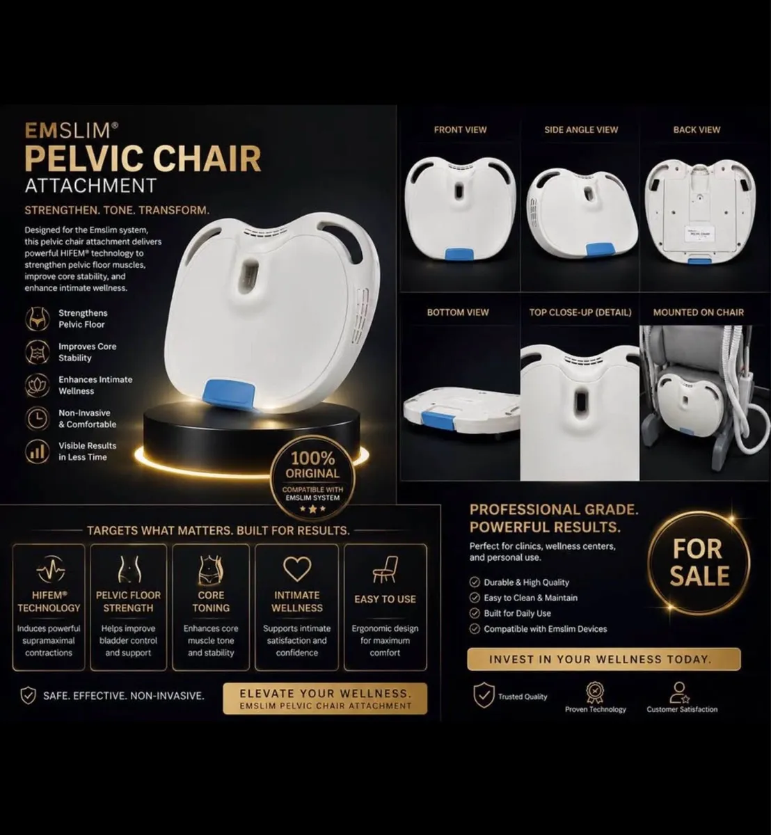 EMS machine and pelvic floor seat - Image 4